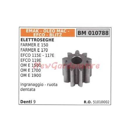 Rueda dentada EMAK para motosierra FARMER E 150 E 170 EFCO 115E 010788 | NewgardenParts.com