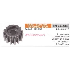Selbstfahrendes Rad Getriebe rechts EMAK Rasenmäher Mäher G Serie 011583