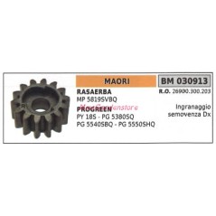 Self-propelled gear drive RIGHT MAORI lawn mower mower MP 5819SVBQ 030913 | NewgardenParts.com