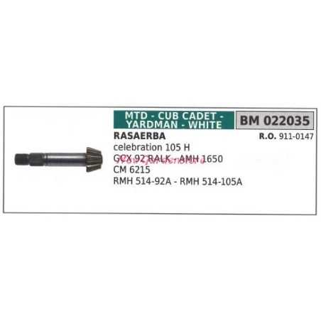MTD cortadora de césped autopropulsada engranaje celebración 105H 022035 | NewgardenParts.com