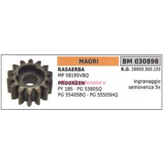 Ingranaggio semovenza SX MAORI rasaerba tosaerba tagliaerba MP 5819SVBQ 030898 | NewgardenParts.com