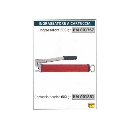 Pistolet à graisse en cartouche 600 gr code 001767 | NewgardenParts.com