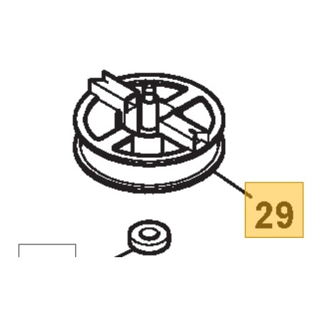 Inserto puleggia ORIGINALE STIGA trattorino tagliaerba 134e -basic38 118810059/0 | NewgardenParts.com