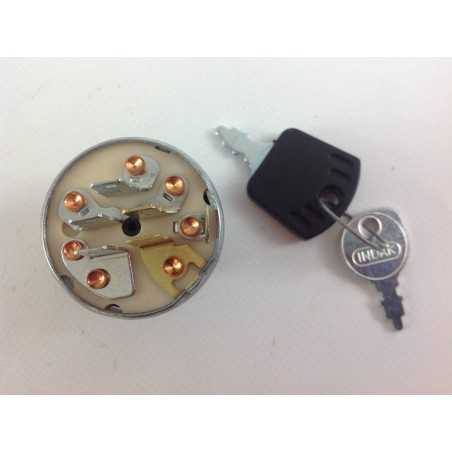 Ignition switch for lawn tractor mower