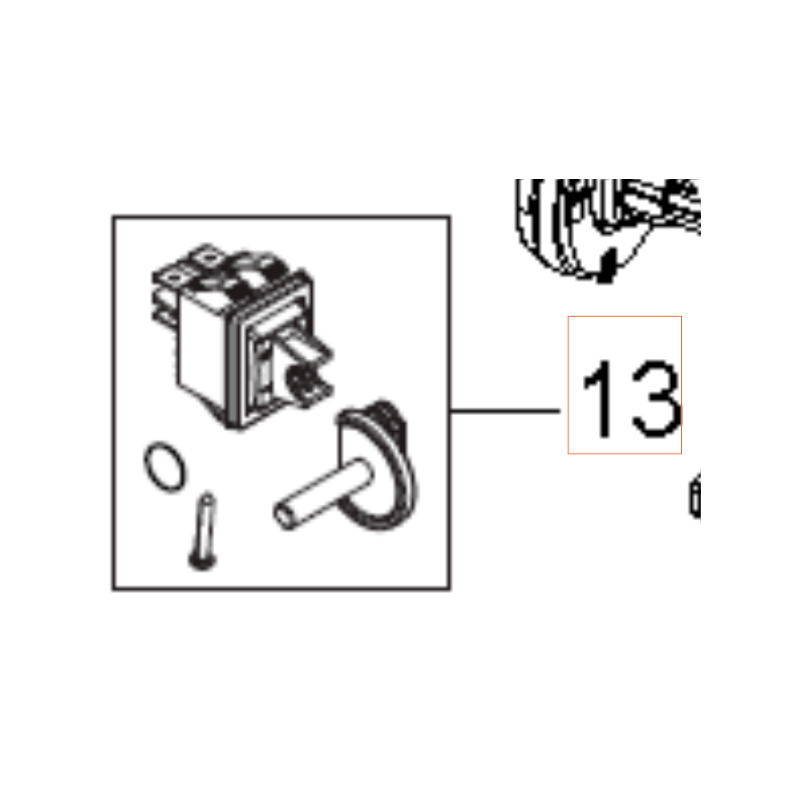 INTERRUTTORE 592617665 ORIGINALE HUSQVARNA