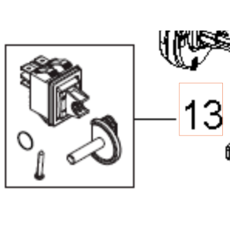 COMMUTATEUR 592617665 ORIGINAL HUSQVARNA | NewgardenParts.com