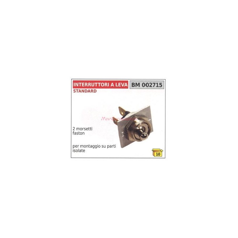 Interruttore a leva STANDARD 2 morsetti faston 002715