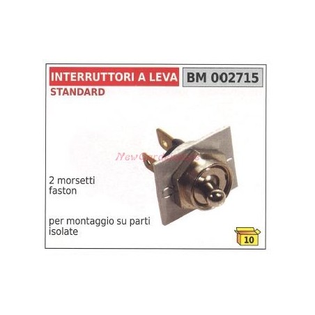 Interruttore a leva STANDARD 2 morsetti faston 002715 | NewgardenParts.com