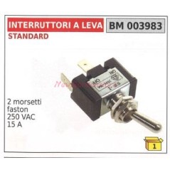 Interruttore a leva STANDARD 2 morsetti faston 250 vac 15 A 003983 | NewgardenParts.com