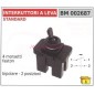 STANDARD lever switch 4 double-pole faston terminals - 2 positions 002687