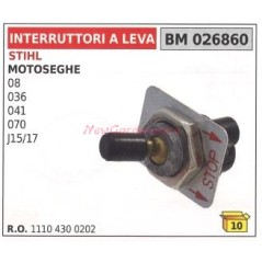 Interruptor de palanca motosierra STIHL 08 036 041 070 J15/17 026860 | NewgardenParts.com