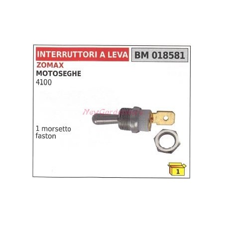 Interruttore a leva ZOMAX motosega 4100 1 morsetto faston 018581 | NewgardenParts.com