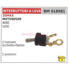 Interruttore a leva ZOMAX motosega 4680 5200 2 morsetti occhiello 018981 | NewgardenParts.com