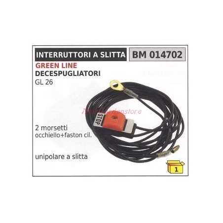 Interrupteur à glissière débroussailleuse GREEN LINE GL 26 2 pinces 014702 | NewgardenParts.com