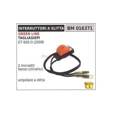 Interruttore a slitta GREEN LINE tagliasiepi GT 600 D (2009) unipolare 016371 | NewgardenParts.com