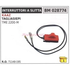 Interruttore a slitta KAAZ tagliasiepe TME 2200 M 028774 | NewgardenParts.com