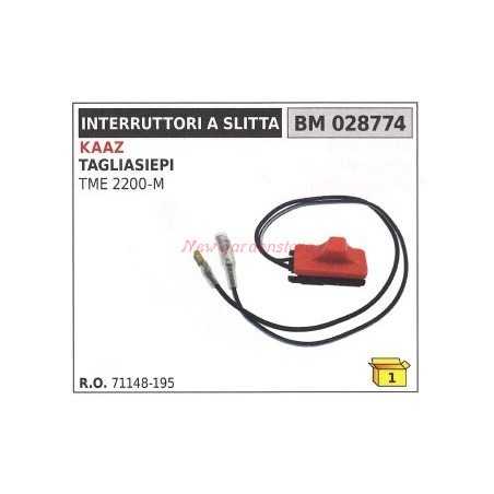 KAAZ interrupteur à glissière TME 2200 M taille-haie 028774 | NewgardenParts.com