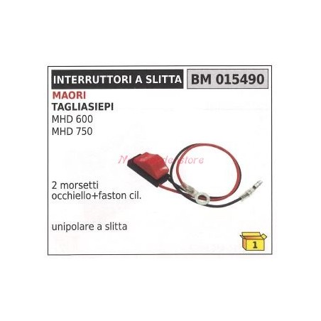 Interruttore a slitta MAORI tagliasiepe MHD 600 750 unipolare 015490 | NewgardenParts.com