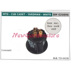 Interruttore avviamento MTD 5 morsetti 020896 | NewgardenParts.com