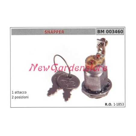 Interruptor de arranque Snapper 1 terminal 2 posiciones 003460 1-1853 | NewgardenParts.com
