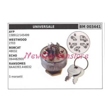 Interrupteur de démarrage pour moteur de tracteur de pelouse UNIVERSAL 003441 | NewgardenParts.com