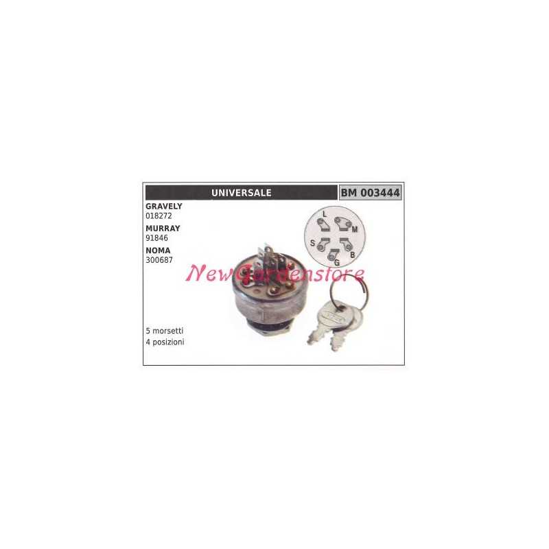 UNIVERSAL Starthilfe-Schalter für Rasentraktor 003444