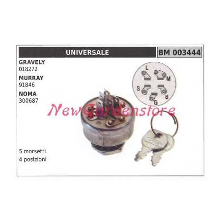 Interruptor de arranque UNIVERSAL para tractor de césped 003444 | NewgardenParts.com