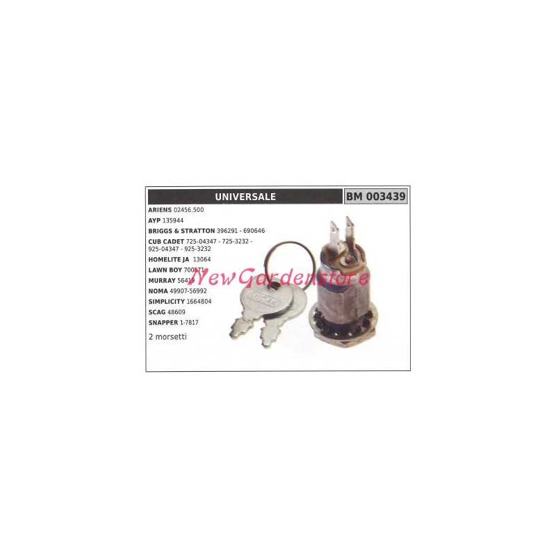 Interruptor de arranque UNIVERSAL motor para tractor de césped ayp 135944 003439