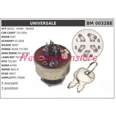 Interruttore avviamento UNIVERSALE motore trattorino rasaerba ayp 3621R 003288 | NewgardenParts.com