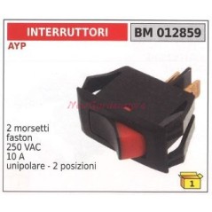 Interruttore AYP 2 morsetti faston piccoli 250 VAC 10 A unipolare 012859 | NewgardenParts.com