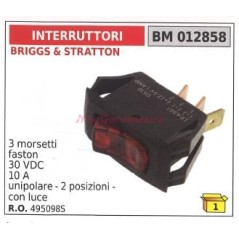 Interruttore BRIGGS&STRATTON 3 morsetti faston 30VDC 10 A 012859 | NewgardenParts.com