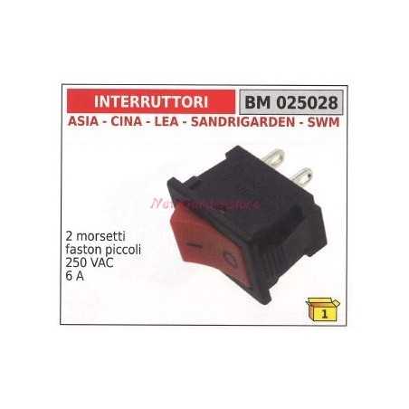 Interruptor CINA 2 pequeños bornes faston 250 VAC 6 A 025028 | NewgardenParts.com