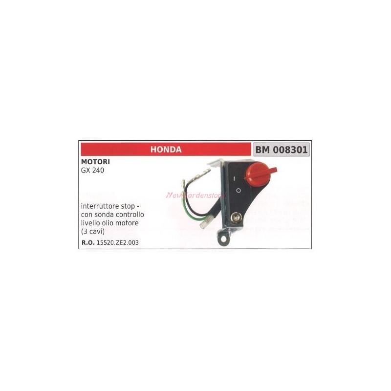 Interruttore di sicurezza olio HONDA motore GX 240 interruttore stop 008301