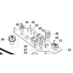 Gelber Schalter TURBO1 TURBO2 TURBO4 ORIGINAL GIANNI FERRARI 00.40.00.2293