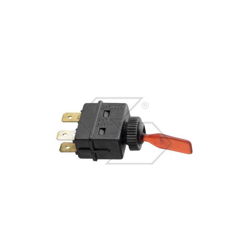 Interrupteur à levier long lumineux 12V-10A pour tracteur agricole en différentes couleurs