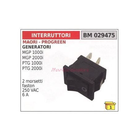 Interruttore MAORI motore generatore MGP PTG 1000i 2000i 029475 | NewgardenParts.com