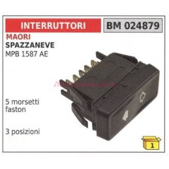 Interruttore MAORI motore spazzaneve MPB 1587 AE 5 morsetti faston 024879 | NewgardenParts.com