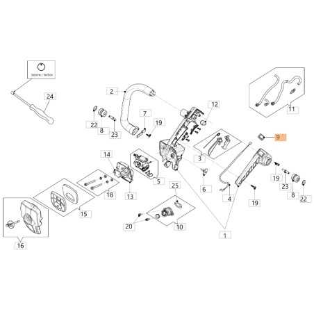 Interrupteur de débroussailleuse ORIGINAL OLEOMAC BC22T - GSTH240 2317032R | NewgardenParts.com