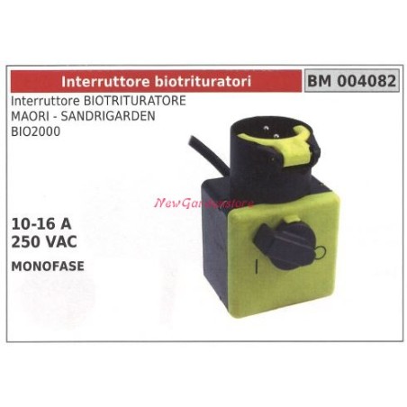 Interruttore per biotrituratore maori-sandrigarden bio2000 004082 | NewgardenParts.com