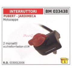 Interruttore PUBERT motore motozappa 2 morsetti occhiello+faston cil.M 033438 | NewgardenParts.com