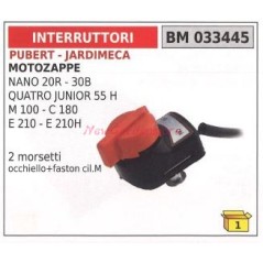 Interruttore PUBERT motore motozappa nano 20R 30 B m100 c180 e210 033445 | NewgardenParts.com