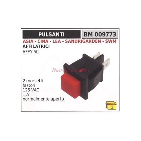 Interruttore pulsante ASIA affilatrice AFFY 50 2 morsetti faston 009773 | NewgardenParts.com