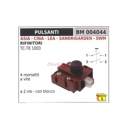 Interruttore pulsante ASIA rifinitore TC TE 1000 4 morsetti a vite 004044 | NewgardenParts.com