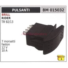 Interruttore pulsante BRILL rider TR 92/13 7 morsetti faston 12 V 10 A 015032 | NewgardenParts.com