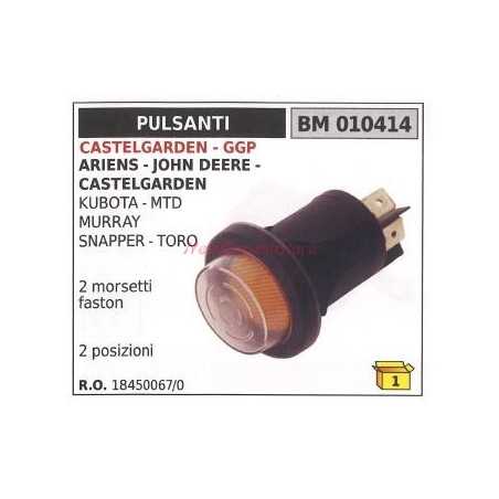 Interruptor pulsador CASTELGARDEN tractor de césped ariens castel. 010414 | NewgardenParts.com
