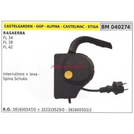 Interruptor cortacésped eléctrico castelgarden motor FL 34 39 42 040274 | NewgardenParts.com