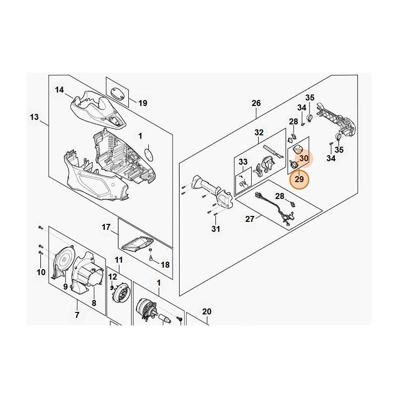 Heckenscherenschalter Modelle HLA135 ORIGINAL STIHL 48674300501
