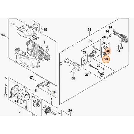 Interruptor cortasetos modelos HLA135 ORIGINAL STIHL FA014300501 | NewgardenParts.com