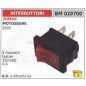 Interruttore ZOMAX motore motosega 2000 2 morsetti faston 250VAC 6A 029700