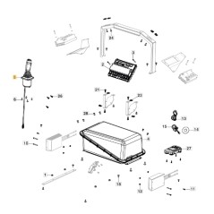 Joystick trattorino rasaerba modelli GYRO900e ORIGINALE STIGA 118425001/0 | NewgardenParts.com